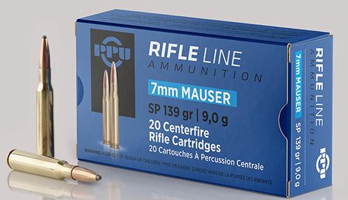 PPU Rifle Ammunition 7mm Mauser 139 gr SP 2660 fps - 20/ct