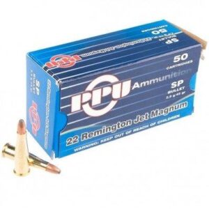 PPU Rifle Ammunition .22 Rem Jet Magnum 45 gr SP 770 fps 50/ct