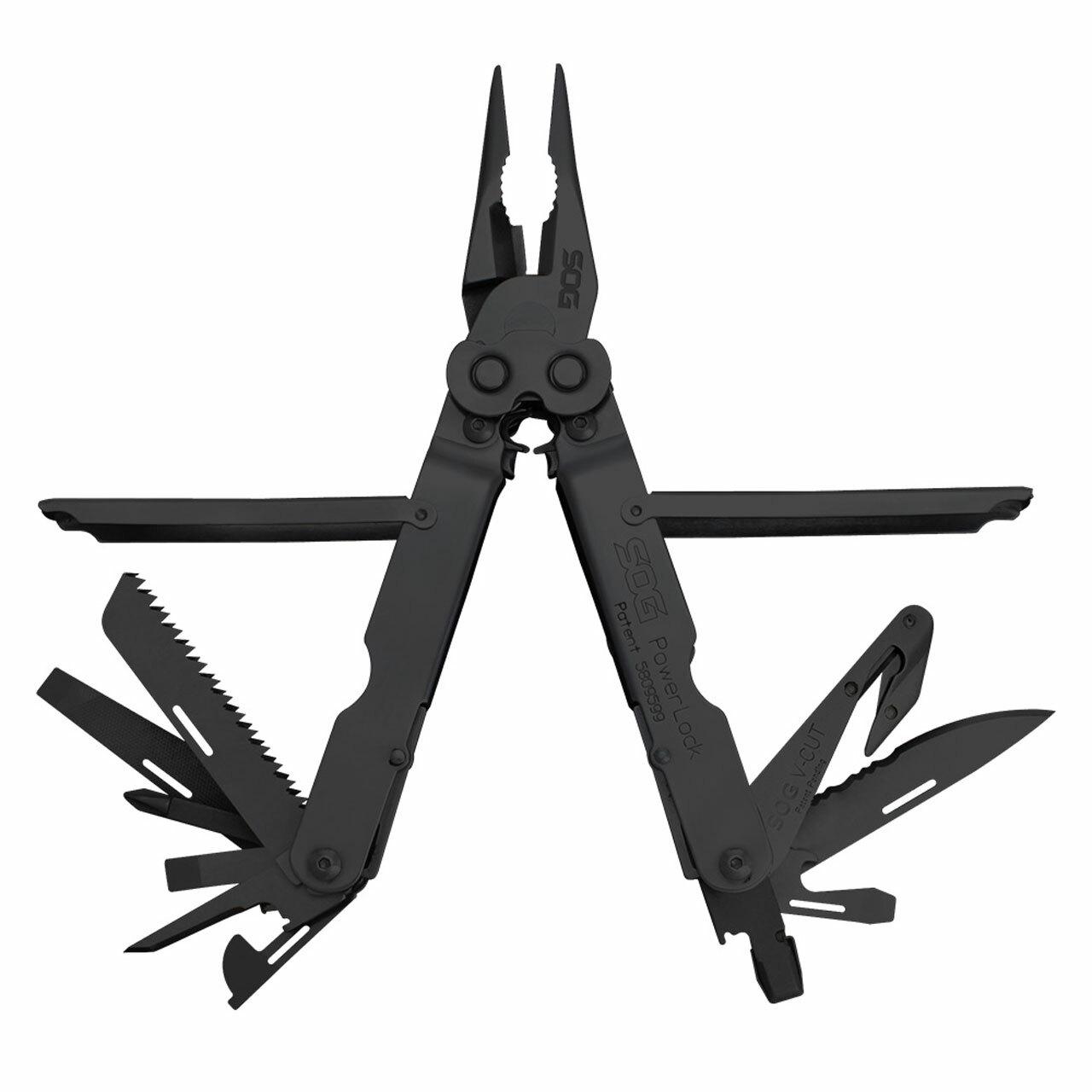 SOG Powerlock V-Cutter Multi-Tool Black with Nylon Pouch