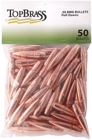 Top Brass Pull-Down Bullets .50 BMG 647gr FMJ 50/ct