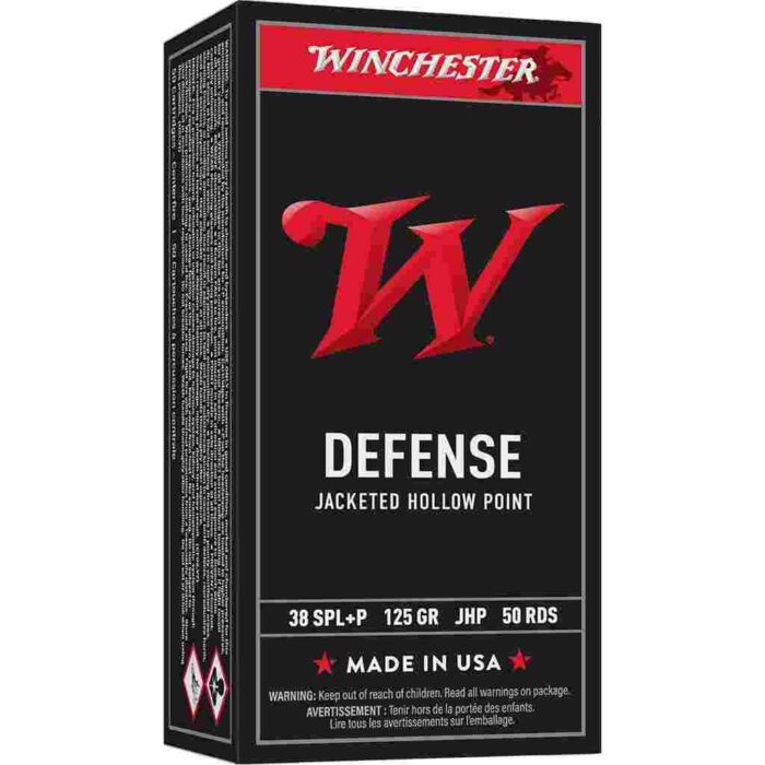 Winchester USA Handgun Ammunition .38 Spl+P 125 gr. JHP 945 50/ct