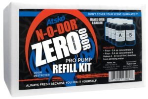 ATSKO ZERO N-O-DOR OXIDIZER - PRO PUMP REFILL KIT MAKES 1GAL