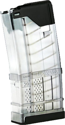 LANCER MAGAZINE L5AWM AR-15 - 5.56X45 20RD TRANSLUCENT CLEAR