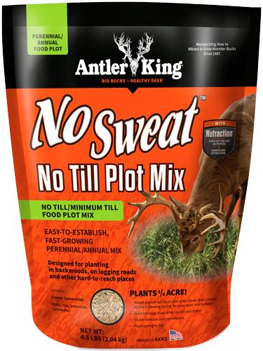 ANTLER KING NO-SWEAT NO-TILL - 1/4 ACRE 4.5LB SPRING/FALL