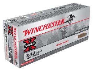 WINCHESTER SUPER-X 243 WSSM - 100GR POWER POINT 20RD 10BX/CS