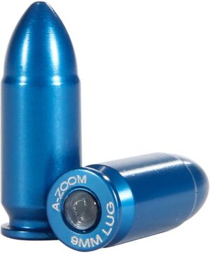 A-ZOOM METAL SNAP CAP BLUE - 9MM LUGER 10-PACK