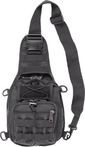 BULLDOG BDT X-SMALL SLING BAG` - W/MOLLE WEBBING BLACK