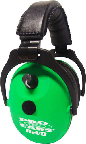 PRO EARS REVO EAR MUFF - ELECTRONIC NEON GREEN