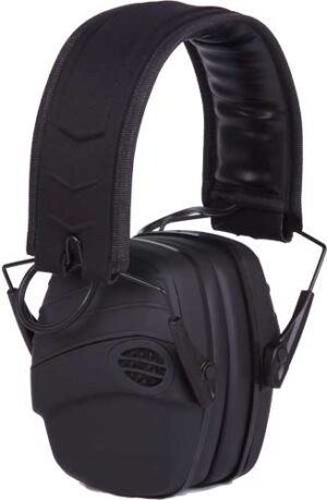 PRO EARS RIFLEMAN TAC EAR MUFF - ELECTRONIC PADDED NRR 25 BLACK