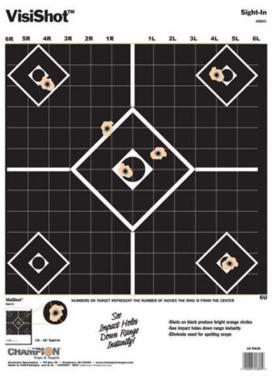 Champion VisiShot Targets Sight-In Target - 13" X 18" 10/Pack