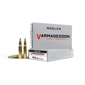 Nosler Varmegeddon Rifle Ammunition .308 Win 110 gr FB Tipped 3150 fps 20/ct