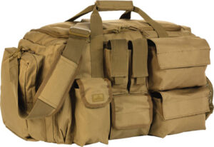 RED ROCK OPERATIONS DUFFLE BAG - 7 EXTERNAL UTILITY POUCHES TAN