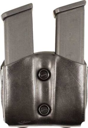 DESANTIS DOUBLE MAG POUCH OWB - LEATHER SIG P365 BLACK