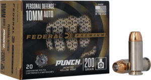 FEDERAL PUNCH 10MM 200GR JHP - 20RD 10BX/CS