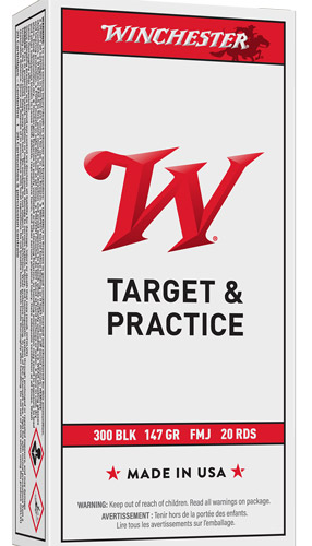 WINCHESTER USA 300 AAC 147GR - FMJ 20RD 10BX/CS