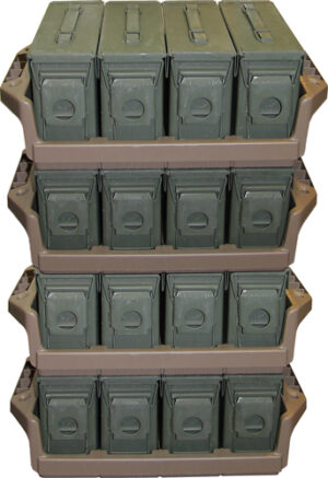 MTM AMMO CAN TRAY FOR 4 .30CAL - METAL AMMO CANS FLAT DARK ERTH