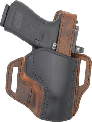 VERSACARRY TROOPER HOLSTER OWB - THUMB BREAK SIZE 1 BROWN/BLACK