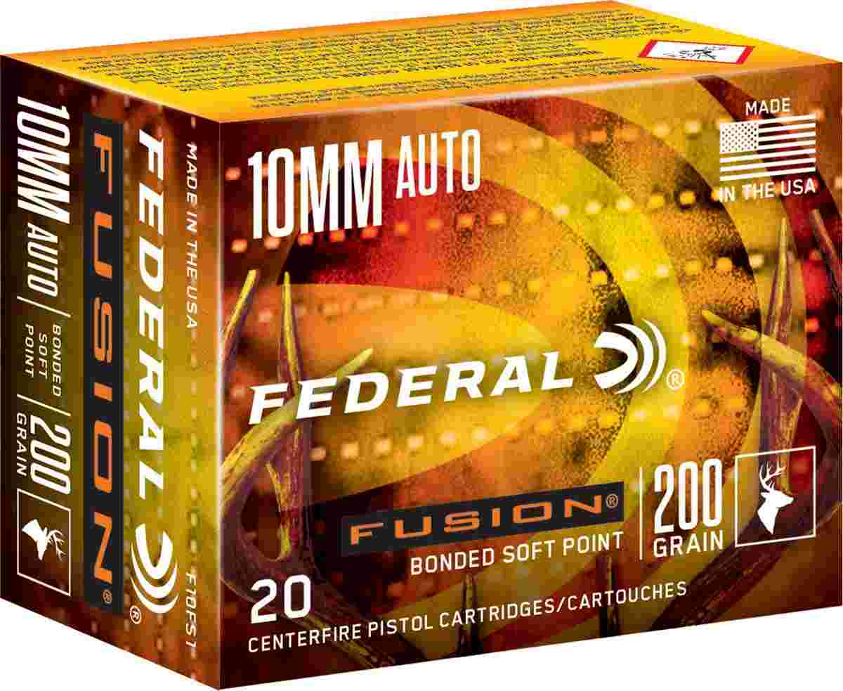 Federal Fusion Handgun Ammunition 10mm Auto 200 gr SP 20/ct