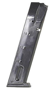 Mec-Gar S&W 5900 Series/915/910/659 Magazine 9mm Extended Blued 20/rd