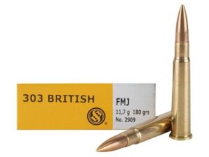 Sellier & Bellot Rifle Ammunition .303 British 180 gr FMJ 2440 fps - 20/box