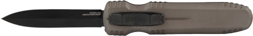 SOG KNIFE PENTAGON OTF - FDE 3.79" DBL EDGE BLADE