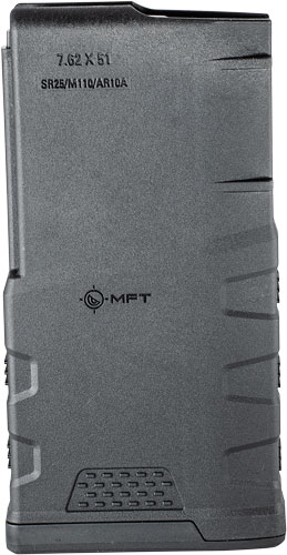 MFT MAGAZINE AR10/SR25 7.62X51 - 308 WIN 20RD BLACK POLYMER