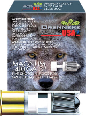 BRENNEKE USA CLASSIC MAG 410 - 3" 1/4OZ SLUG 5RD 50BX/CS