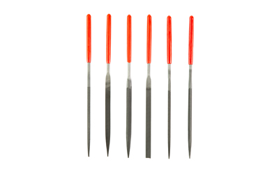 B/C GUNSMITHING FILE SET 6PC BLK/RD - Image 2