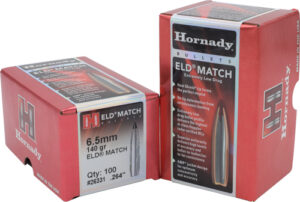 HORNADY BULLETS 6.5MM .264 - 140GR ELD-M MATCH 100CT 15BX/C