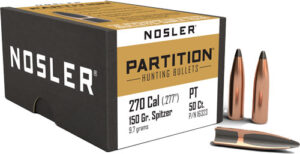 NOSLER BULLETS 270 CAL .277 - 150GR PARTITION 50CT