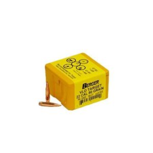 Berger Match Grade Target Bullets .22 cal .224" 80 gr VLD Target 100/ct