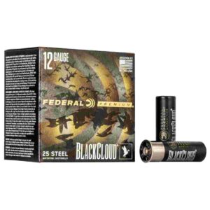Federal Black Cloud FS Steel Shotshells 12ga.  3" 1-1/4oz  #3 1450 fps 25/ct
