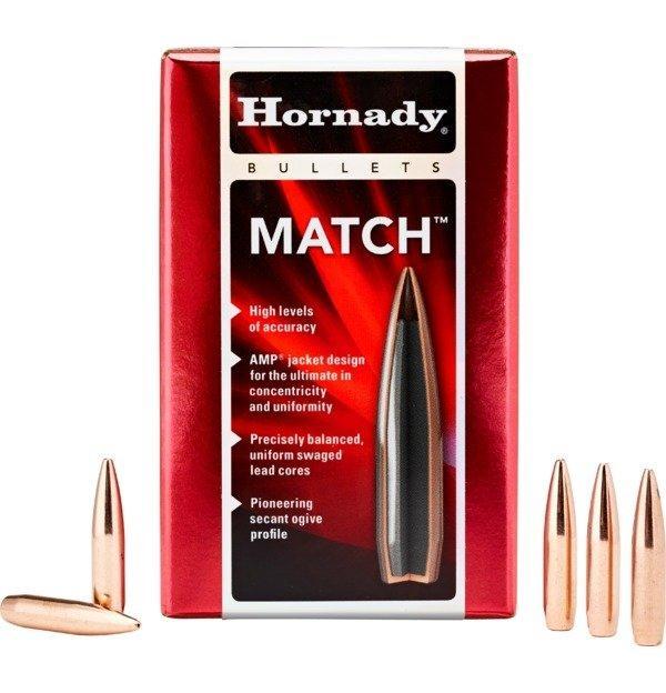 Hornady Match Bullets .30 cal .308" 168 gr BTHP 250/ct