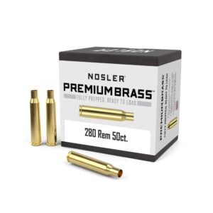 Nosler Unprimed Brass Rifle Cartridge Cases .280 Rem 50/ct