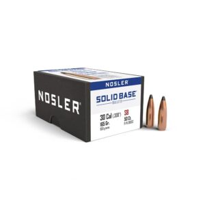Nosler Solid Base Rifle Bullets .30 Cal .308" 165 gr 50/ct