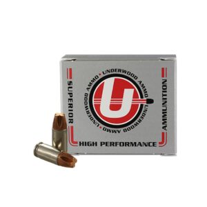 Underwood Hunting & Self Defense Handgun Ammunition 9mm Luger(+P) 115gr Solid 1250 fps 20/ct