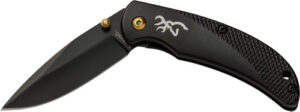 BROWNING KNIFE PRISM III FLDNG - HUNTER 2.38" BLADE BLACK ALUM