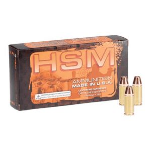 HSM Self-Defense Handgun Ammunition .32 H&R 100gr JHP 1150 fps 50/ct