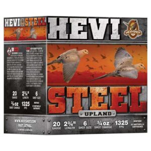 HEVI-Shot HEVI-Steel Upland Shotshell 20ga 2-3/4" 1oz 1325 fps #6 25/ct