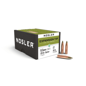 Nosler E-Tip Lead-Free Hunting Rifle Bullets 6.5mm .264" 120 gr SPTZ E-TIP 50/ct