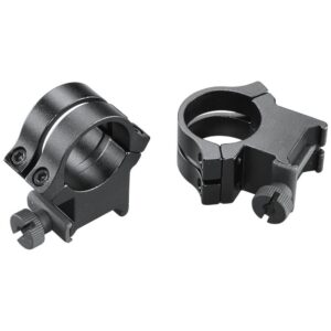 Weaver Quad Lock Detachable Scope Rings 1" High Extension Matte