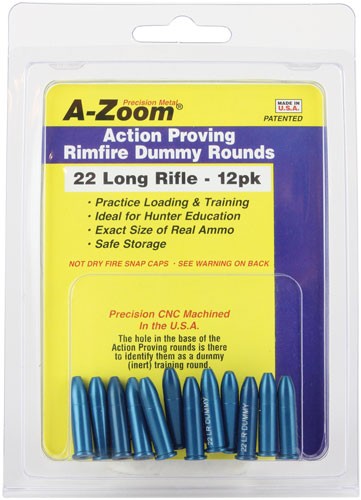 A-ZOOM TRAINING ROUNDS .22LR - ALUMINUM 12-PACK - Image 2