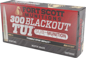 FORT SCOTT 300 AAC 190GR TUI - SOLID COPPER 20RD 25BX/C