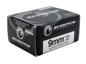 SCORPION 9MM LUGER - 124GR JHP 20RD 10BX/CS