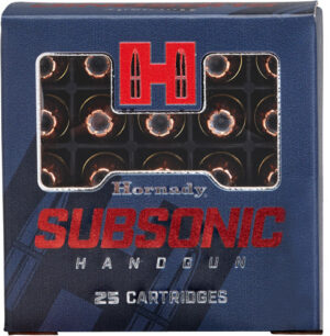 HORNADY SUBSONIC 9MM LUGER - 147GR XTP 25RD 10BX/CS