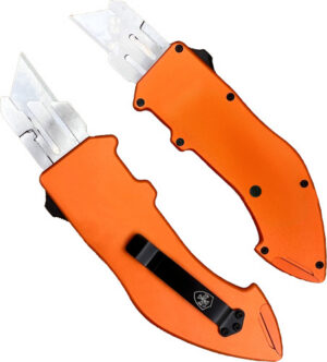 TEMPLAR UTILITY RAZOR OTF - SQUIRE ORANGE WITH 5 BLADES