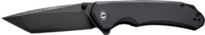 CIVIVI KNIFE BRAZEN 3.46" - BLACK G-10/STONEWASH D2 TANTO