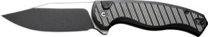 CIVIVI KNIFE STORMHOWL 3.3" - BLACK ALUMINUM/BLACK STONEWASH