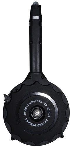 IVER JOHNSON MAGAZINE POLYMER - FITS GLOCK 40SW 50RD DRUM BLK