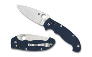 SPYDERCO MANIX 2XL G-10 3.85" BLUE